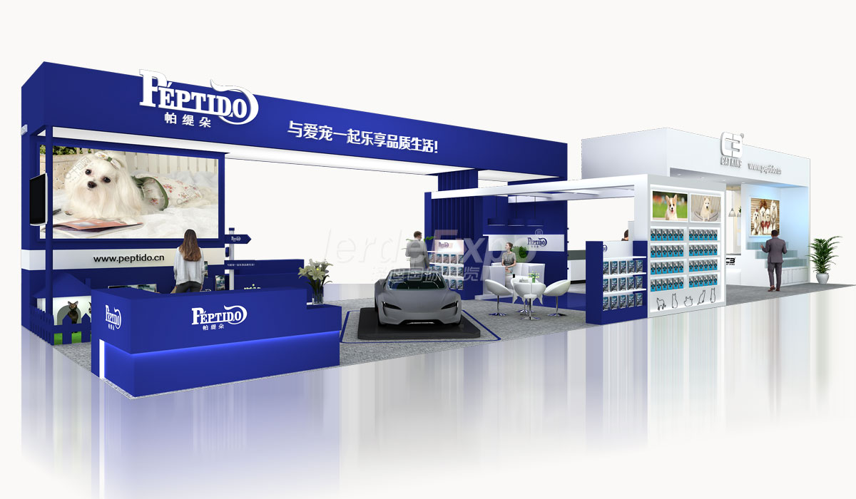 161㎡創意展臺設計效果圖案例欣賞