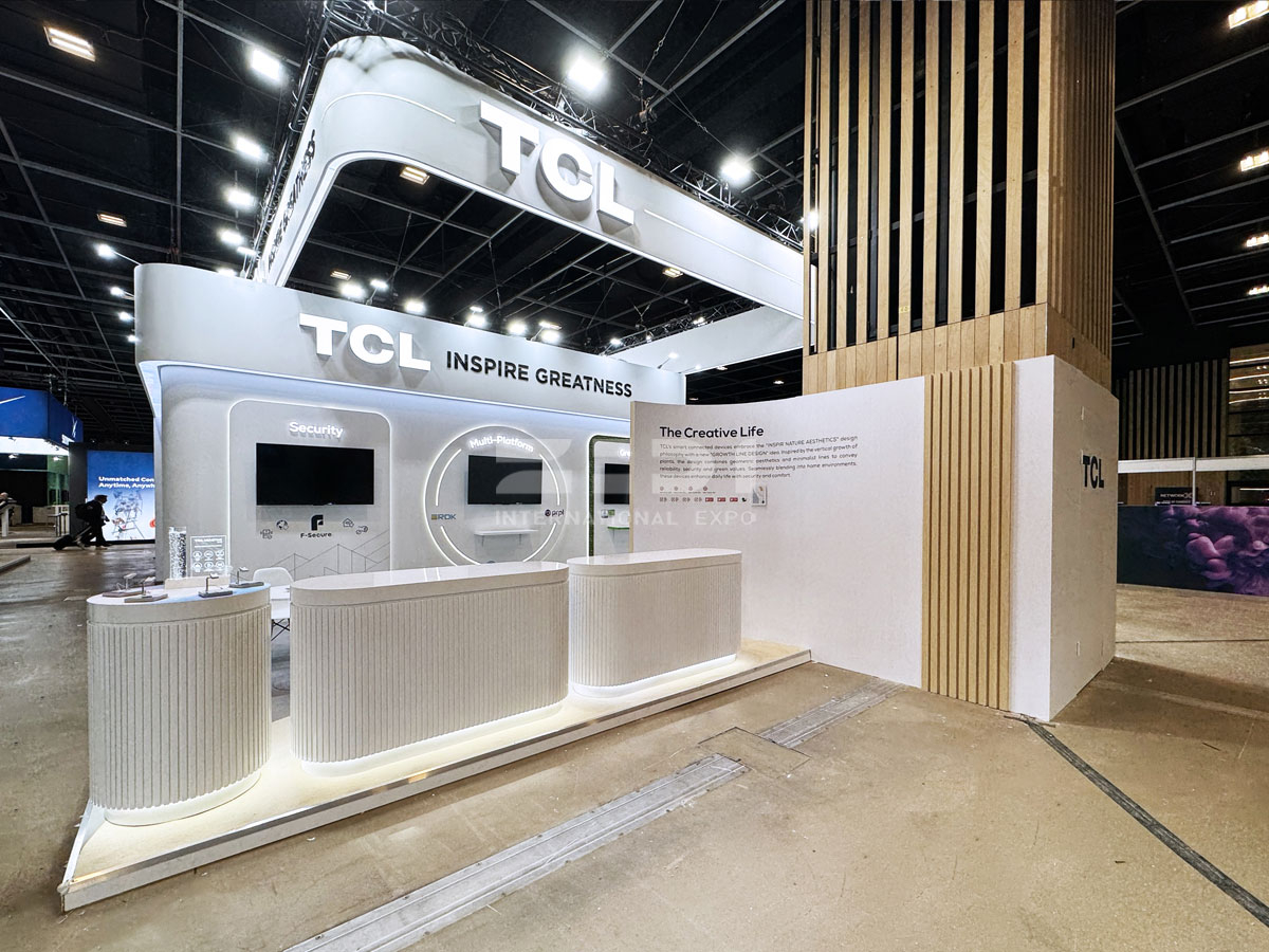 法國巴黎寬帶展臺布置